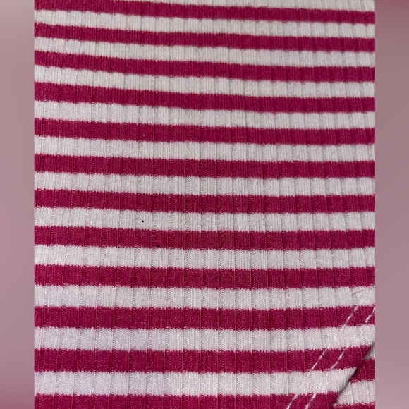 Pink/ White Stripped bodysuit NEVER WORN - Picture 2 of 2